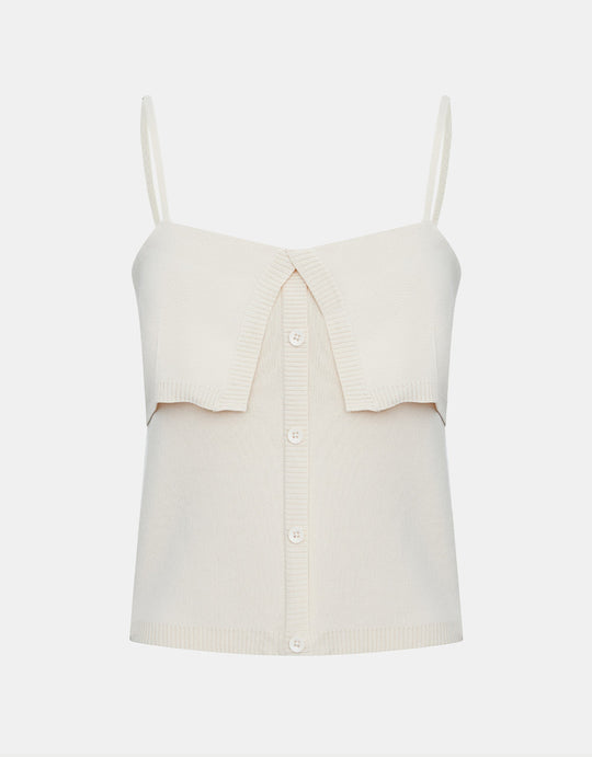 버튼업 니트 캐미 탑