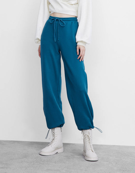 니트 롱 조거 팬츠