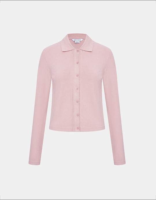 스탠다드 슬리브 폴로 스키니 티셔츠