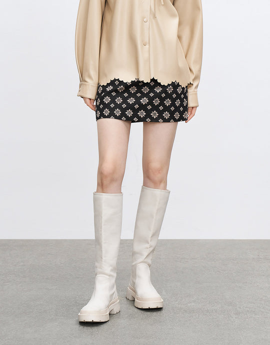 숏 Línea A 스커트