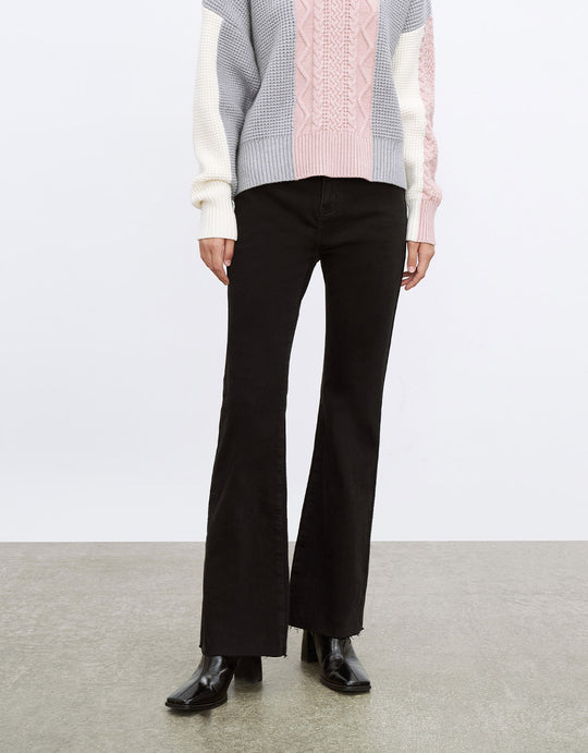 로우 헴 플레어 레그 진