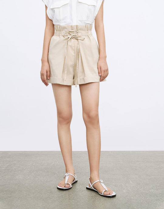 페이퍼백 웨이스트 쇼츠