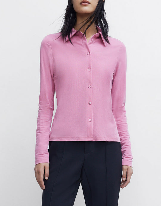 플레인 버튼업 셔츠