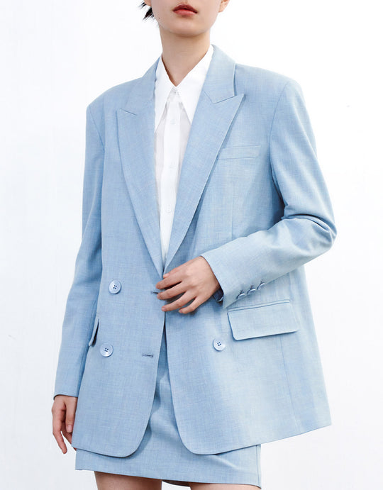 더블 브레스트 블레이저