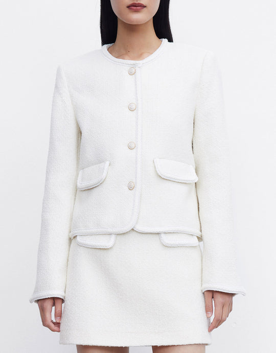 클래식 트위드 자켓