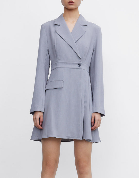 라펠 스케이터 드레스