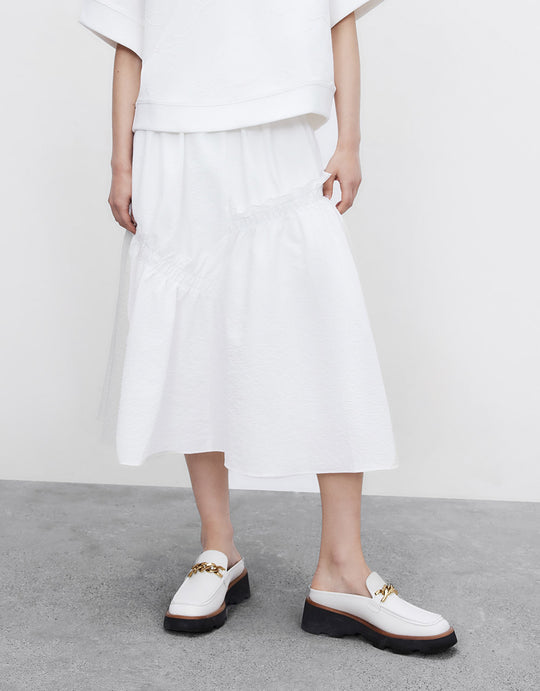 엘라스틱 롱 스커트