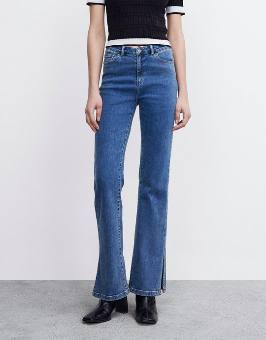 부츠컷 데님 팬츠