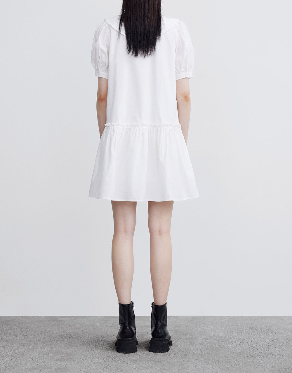 인형 칼라 셔츠 드레스