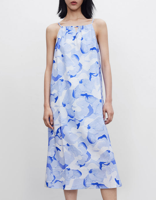 플라워 프린트 캐미 드레스