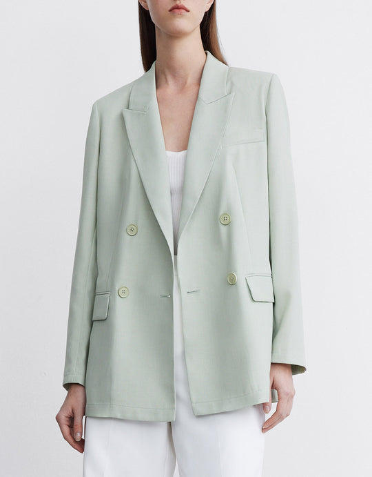 더블 브레스트 블레이저