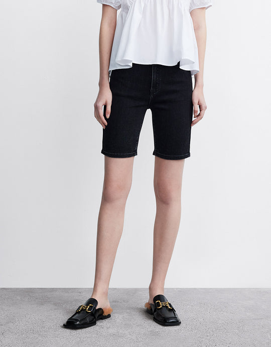 스키니 데님 반바지