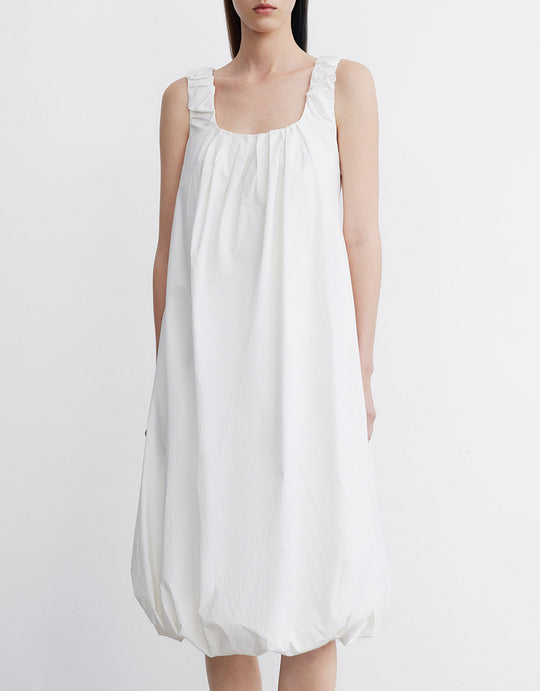 슬리브리스 U넥 스케이터 드레스