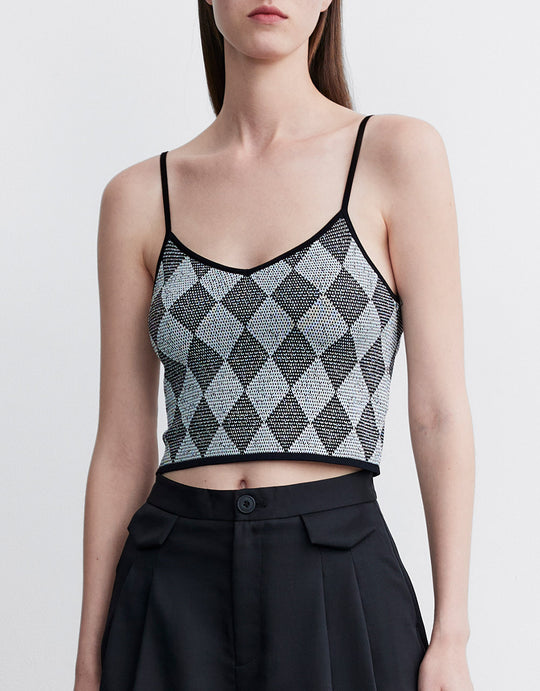 아가일 니트 나시탑