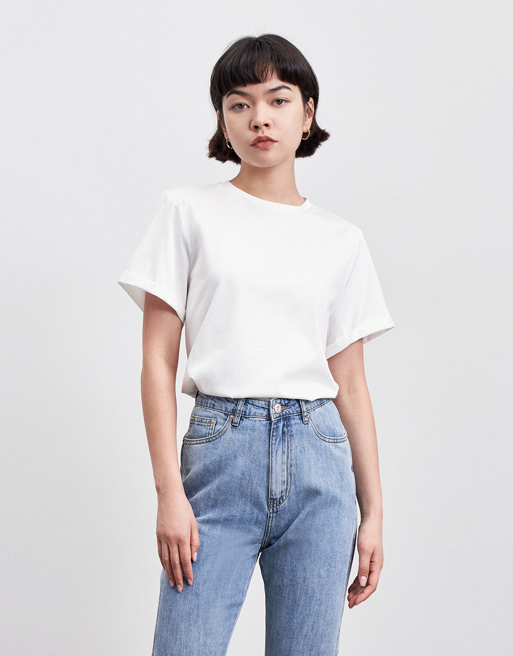 크루넥 레귤러 티셔츠