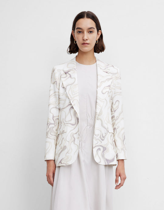 테일러드 카라 블레이저