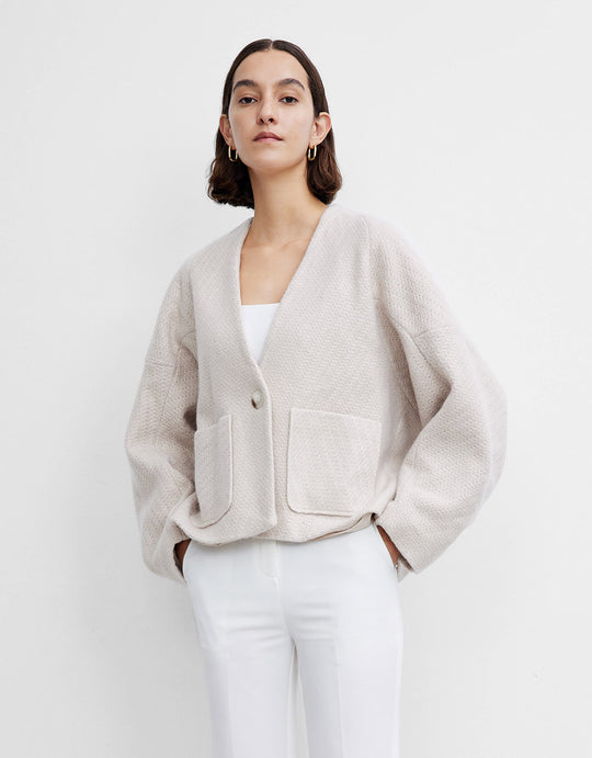 캐주얼 돌먼 소매 자켓