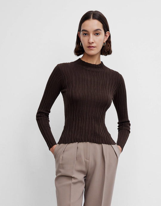 베이직 니트 티셔츠