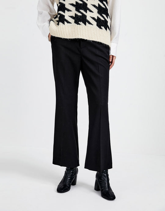 우븐 9 부 부츠 컷 팬츠