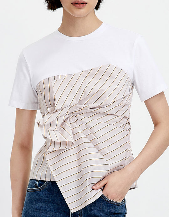 표준 크루넥 블라우스