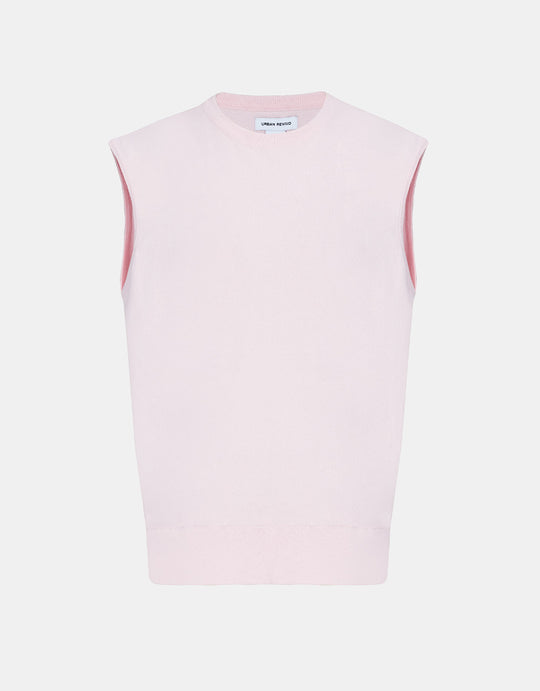 기본 크루넥 스웨터 조끼