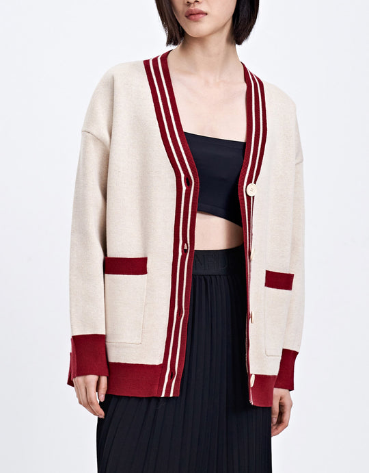 쿵푸 팬더 트리밍 카디건