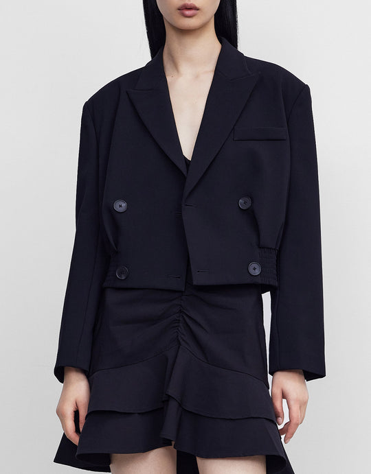 더블 브레스트 블레이저