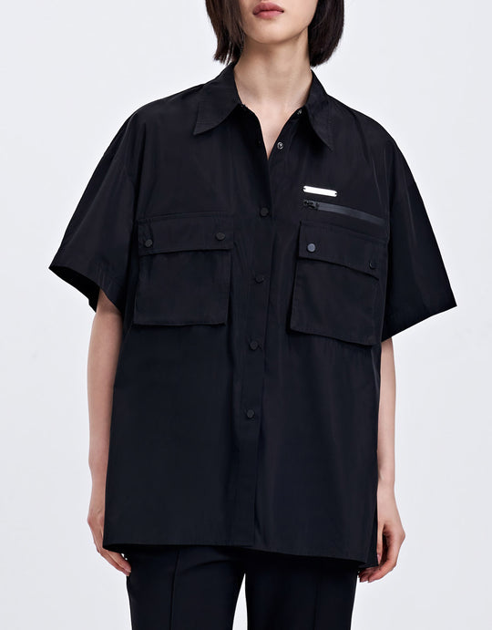 플랩 포켓 버튼 업 셔츠