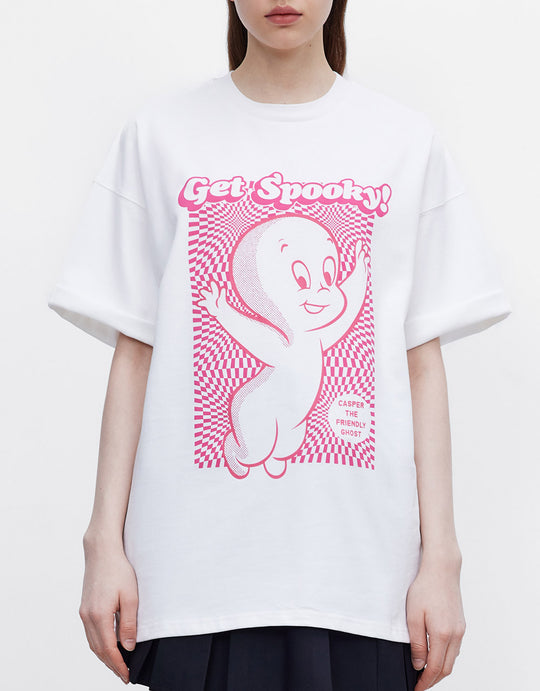 캐스퍼 그래픽 오버사이즈 티셔츠