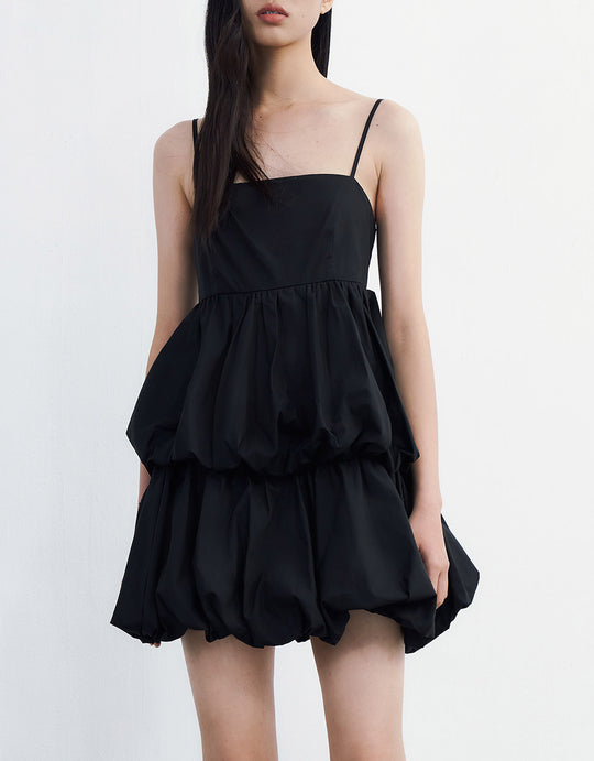 티어드 나시 드레스