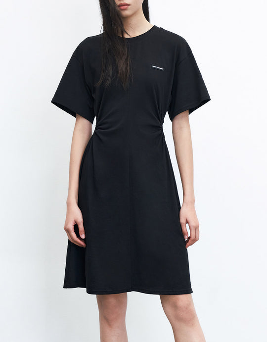 크루넥 스케이터 드레스