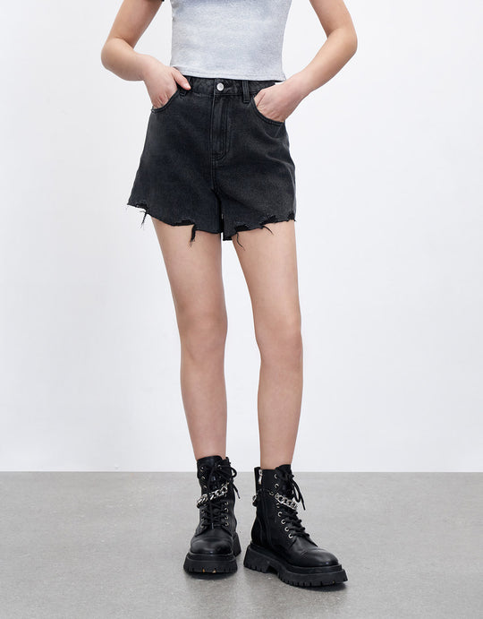 보그 데님 숏팬츠