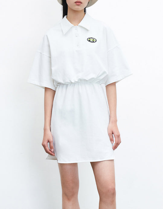 캐주얼 폴로 스케이터 드레스