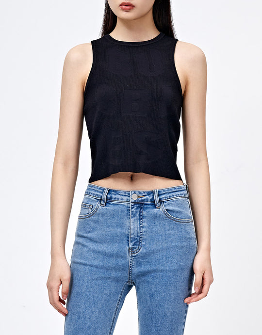 크루넥 니트 뷔에스트