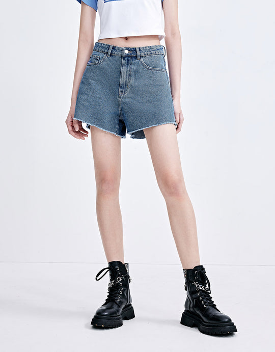 데님 숏팬츠