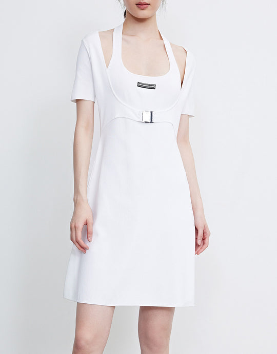 투피스 바디콘 니트 드레스