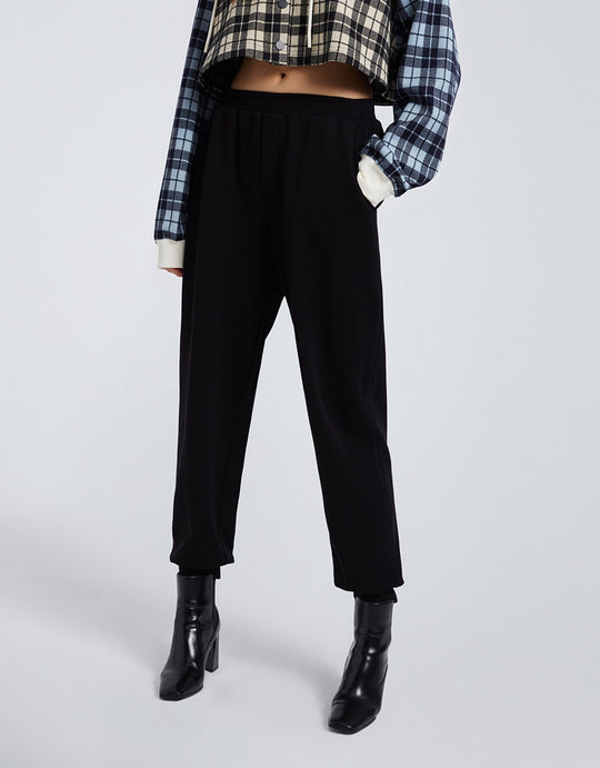 코튼 롱 조거 팬츠