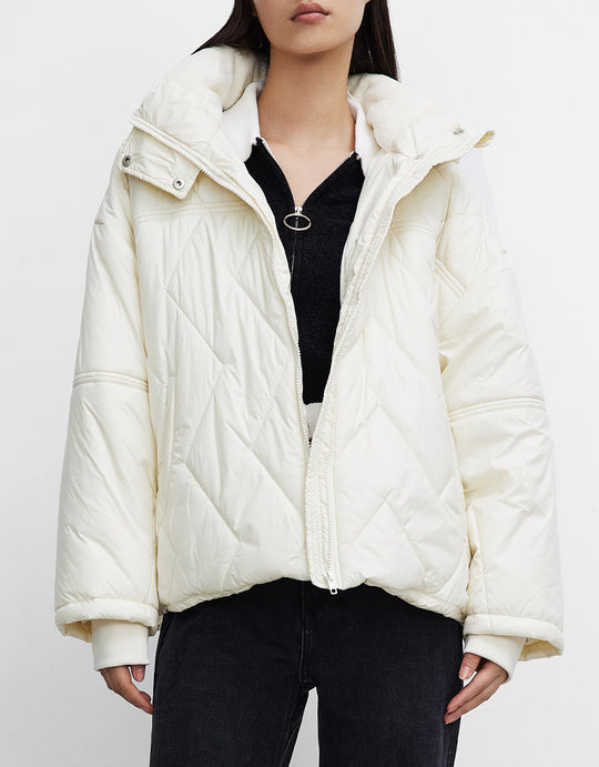 후드 겨울 코트