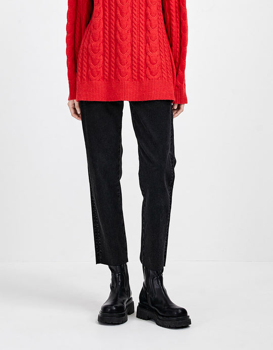 로우 헴 스키니 진