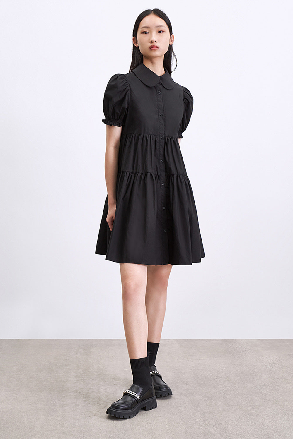 라펠 A-Line 드레스